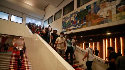 The demonstrators are protesting the recent selection of Mohammed Al Sudani as the official nominee of the Co-ordination Framework bloc. AFP