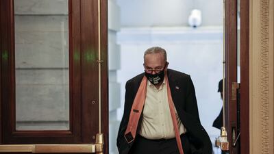 US Senate majority leader Chuck Schumer negotiated the deal to raise the federal government's $28.9 trillion debt limit with minority leader Mitch McConnell. AFP