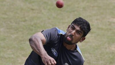 New Zealand's Ish Sodhi bowls during a practice session ahead of the first cricket test against India in Kanpur, India, Wednesday, September 21, 2016. Tsering Topgyal / AP Photo