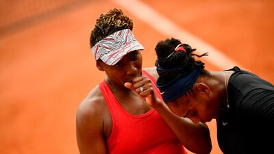 Venus and Serena Williams will play at the Mubadala World Tennis Championship on Thursday. AFP