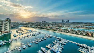 Tiara penthouse: Located on Palm Jumeirah, a four-bedroom penthouse in this private gated community comes with waterside views. The community has its own beach, tropical gardens, infinity pool and beach club. Price: From Dh13 million