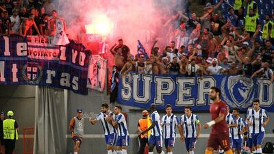 FC Porto’s Felipe celebrates after scoring. Max Rossi / Reuters