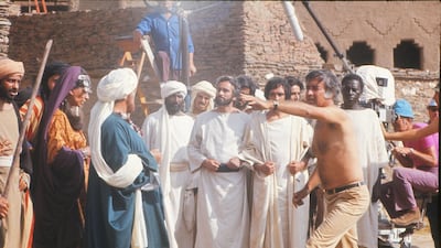 Audiences clearly love the film, and Akkad insists that his father was simply trying to spread a positive message, and widen global understanding of Islam. Pictured: Mustapha Akkad on set