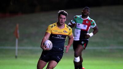 Hurricanes' Stuart Jordan scores. Chris Whiteoak/The National