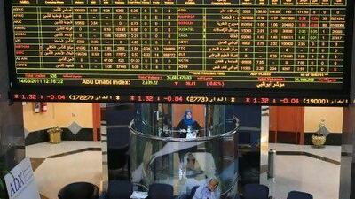 The Abu Dhabi Securities Exchange General Index is down 5.5 per cent in the past six months.