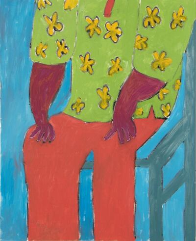 Mohamed Ahmed Ibrahim Sitting Man, 2013. Courtesy of the artist and Lawrie Shabibi