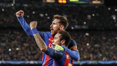 Uefa Champions League last-16, 2017: French club Paris Saint-Germain were in complete control after a 4-0 first-leg win over Barcelona. The Spanish giants set about overturning the deficit at Camp Nou and were leading 3-0 after 50 minutes. However, Edinson Cavani pulled one back for PSG with less than 30 minutes remaining, leaving Barca needing another three goals to progress. Step forward Neymar, who scored in the 88th minute and again three minutes later before assisting for Sergi Roberto's dramatic late winner. Barcelona won the tie 6-1 to progress to the quarter-finals 6-5 on aggregate. Getty Images