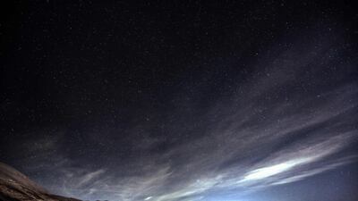 The snow-covered mountains of Bcharre, in northern Lebanon, 1,450 metres above sea level. AFP