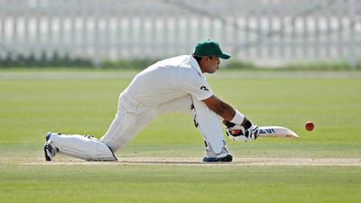 Khurram Manzoor played for most of the day on Tuesday. Jeff Topping for The National