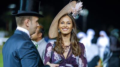Racegoers at the Dh5million Group 1 Sheikh Zayed bin Sultan Al Nahyan Jewel Crown - the world’s richest race for the Purebred Arabians. Victor Besa / The National