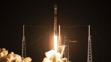 A SpaceX rocket carries Space42's SAR satellites into orbit. Photo: Space42