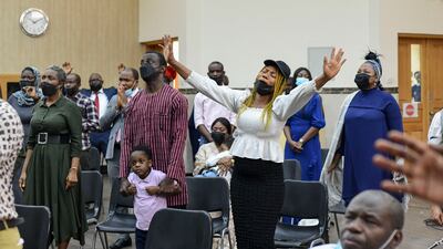 Worshippers from the Redeemed Christian Congregation.