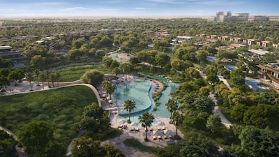 The project will feature a pond, lawn, dry stream habitats, duck houses, manmade birds' nests and bee-keeping zones. Photo: Aldar