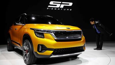 A Kia Motors' concept SUV SP is seen during the 2019 Seoul Motor Show in South Korea. Reuters / Kim Hong-Ji