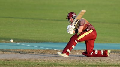 Riki Wessels of the Kandahar Knights bats during the game between Kandahar Knights and Balkh Legends in the Afghanistan Premier League.