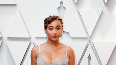 Amandla Stenberg in Miu Miu. Photo: EPA