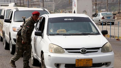 Security forces man a checkpoint in Aden, where an ISIS suicide bombing killed three troops on August 30, 2019. Reuters
