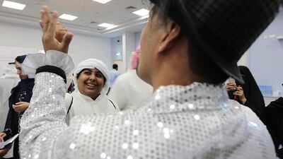 Khaled Alwaled, a 13-year-old living with type-2 diabetes, has added walks and football to his daily routine. Jeffrey E Biteng / The National