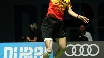 Yihan Wang of China in action against Ratchanok Intanon of Thailand. Getty Images for Falcon