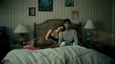 Inde Navarrette and Michael Johnston star as Nikki and Bear in Curry Barker's directorial debut, Obsession. Photo: Focus Features