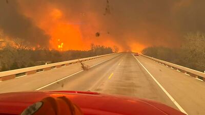 Fires rage through the Texas panhandle. AP