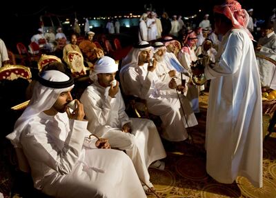 Emirati weddings often have hundreds of guests, as is tradition, but the costs have leave young peoples and their families struggling to pay. Jeff Topping / The National