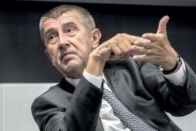 A case against Czech prime minister Andrej Babis, billionaire and leader of the ANO party, has not dented his popularity in the country. Photographer: Martin Divisek / Bloomberg
