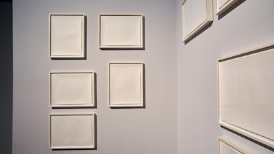 Installation view of Taysir Batniji's 'To My Brother' at Jameel Arts Centre, Dubai. Brent Galotera