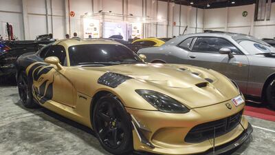A Dodge Viper at Adnec. Khushnum Bhandari for The National