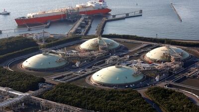 LNG storage tanks at Futtsu, east of Tokyo. Japan is the world’s leading importer of liquid natural gas. Issei Kato / Reuters