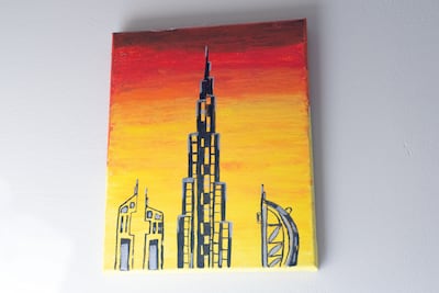 Painting opened up new avenues of creativity for Sharan Budhrani when he joined an art studio for young adults with disabilities. Ruel Pableo for The National
