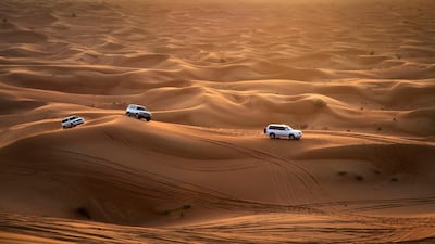 Going off-roading in the desert is a popular activity for tourists and locals alike. Getty Images