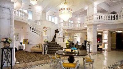 The lobby at St Ermin's Hotel, London.