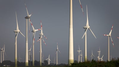 Wind turbines. AFP