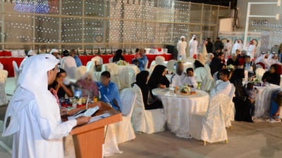 Inmates at Sharjah Central Jail meet family members during GCC Inmates Week. Photo: Courtesy Sharjah Central Jail