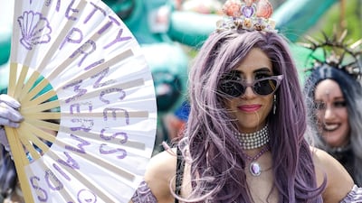 Participants take part in 37th Annual Mermaid Parade in the Coney Island section of Brooklyn in New York, U.S. Reuters