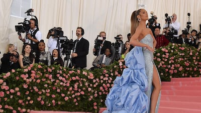Model Candice Swanepoel arrives at the 2019 Met Gala in New York on May 6. AFP