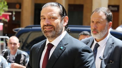 Lebanon's Prime Minister Saad Hariri arrives to attend a parliament session in downtown Beirut, Lebanon July 16, 2019. Reuters