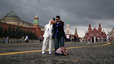 The Red Square in central Moscow. The UAE and Russia aim to boost cross-border investment. Reuters