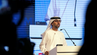 Suhail Al Mazrouei, Minister of Energy and Infrastructure, says the UAE is keen to help other nations facing water scarcity issues. Reem Mohammed / The National