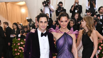 Zac Posen dressed Katie Holmes for the 2019 Met Gala. AP