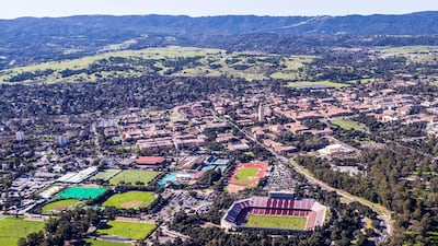 Best universities for Natural Sciences: 1. Massachusetts Institute of Technology MIT, 2. Stanford University (pictured), 3. Harvard University, 4. University of Cambridge, 5. University of Oxford. Getty Images