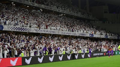 Al Ain fans often pack out the Hazza Bin Zayed Stadium in support of the team. Courtesy Al Ain FC