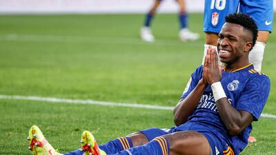 Real Madrid's Vinicius Junio. AP Photo