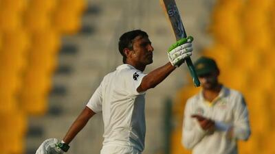 Younis Khan scored his 27th Test hundred in Abu Dhabi on Thursday. Marwan Naamani / AFP