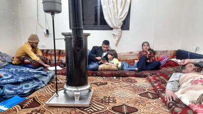 Mohammed Jomaa and his family in their house in Lebanon. Courtesy Mohammed Jomaa