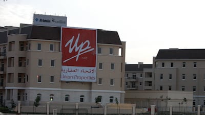 Union Properties booked a loss from the valuation of its properties amounting to Dh1.11bn in 2021 versus a gain of Dh743.6m in 2020. Pawan Singh / The National