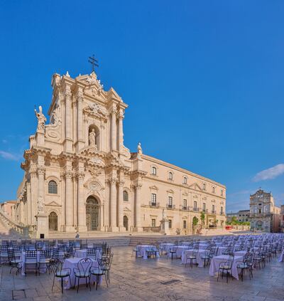 The Cathedral of Syracuse, a Unesco World Heritage site in the historic centre of Sicily’s Ortigia Island. Photo: Dolce & Gabbana