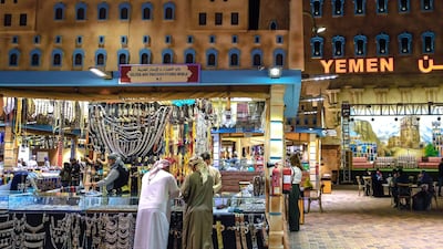 A silverwoks stall at the Yemen Pavilion