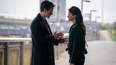 Ashley Zukerman, left, and Jessica Henwick in Silo season three. Photo: Apple TV